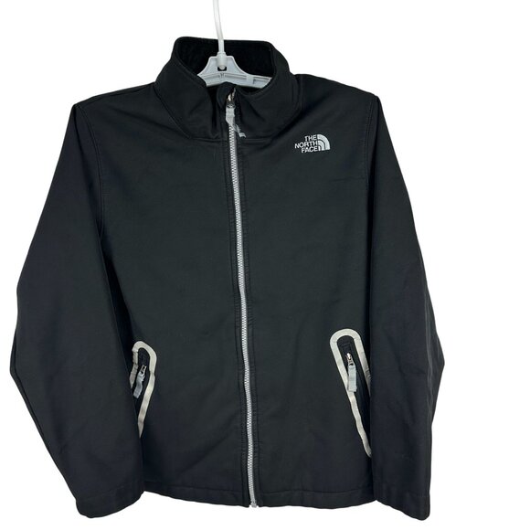 The North Face Boys Black Jacket Large Size L 100% Polyester - Picture 1 of 9